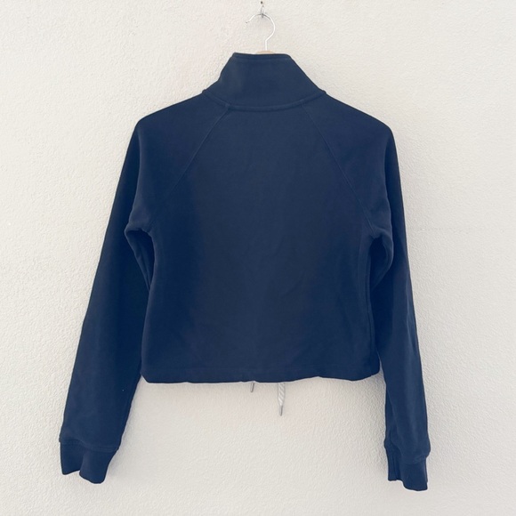 Vuori Sedona Half Zip Pullover Sweatshirt XS Black Cropped Athleisure Activewear - Picture 5 of 11